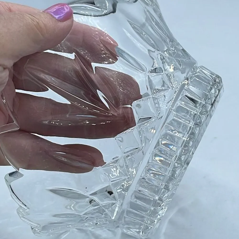 Vintage crown Crystal candy dish or serving bowl.